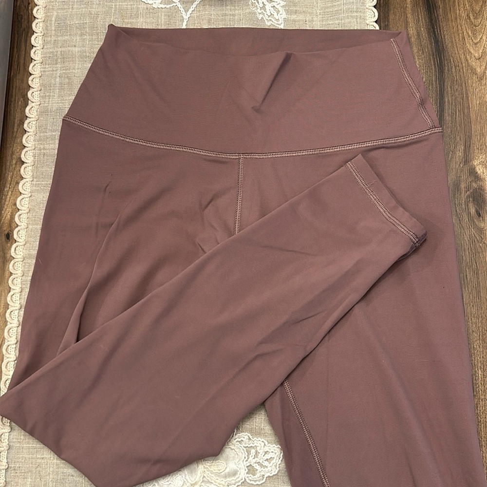 Lululemon Size 10 Mauve Pink Dark Lilac Leggings
